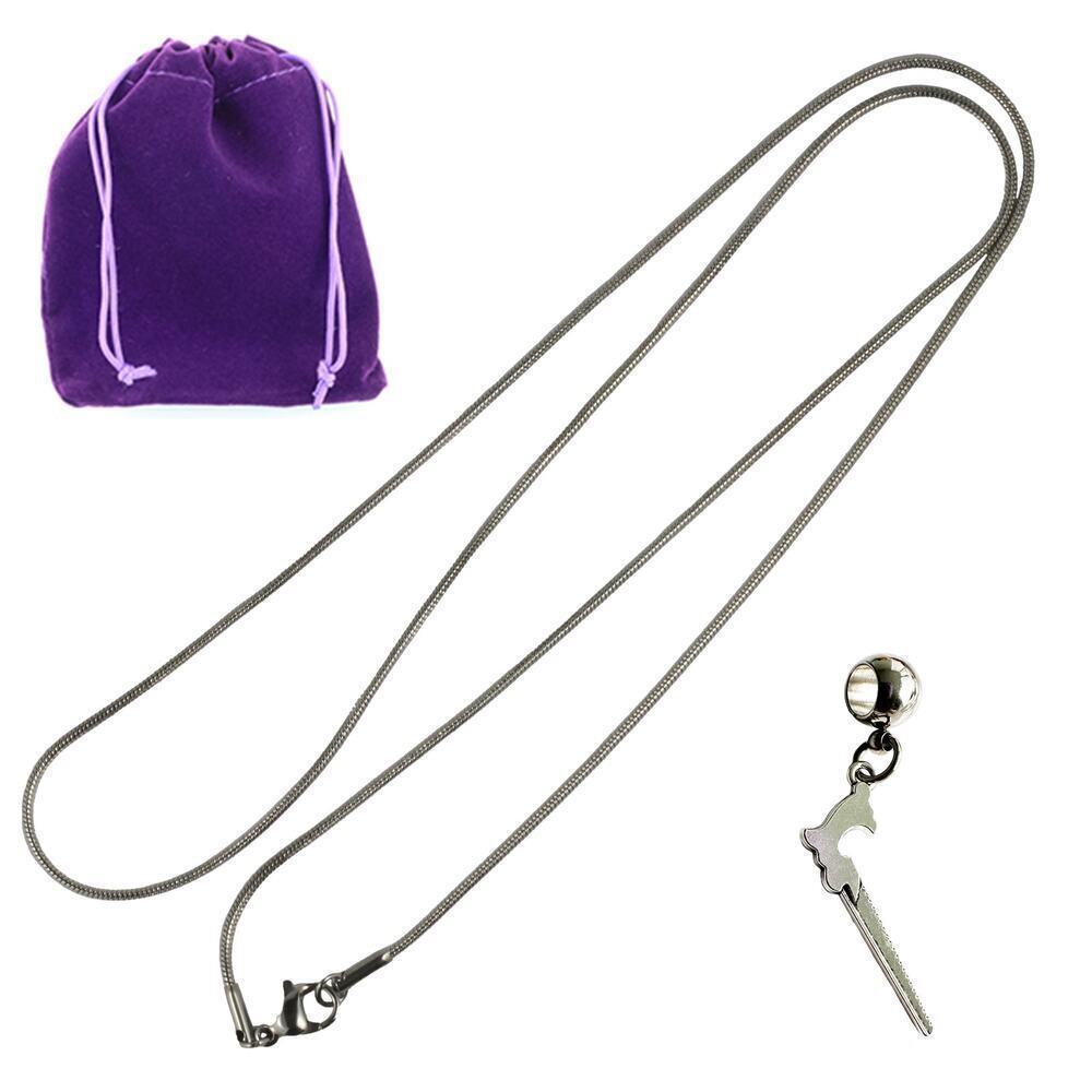 Jigsaw Necklace - Great Jewelry Saw Necklace, Stainless Steel Snake Chain